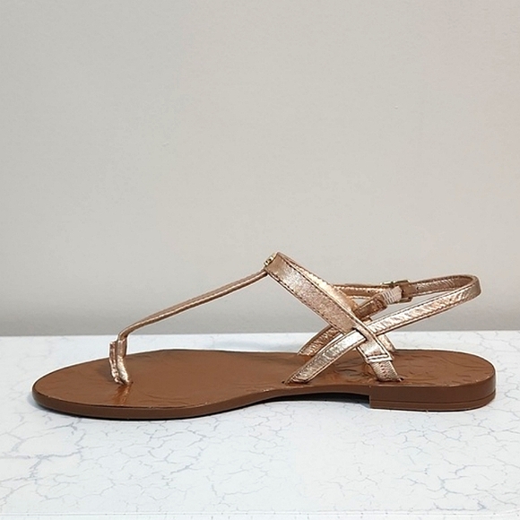 Kate Spade Citrine Rose Gold Thong Sandals, Size 6 ~ EUC - Picture 5 of 12